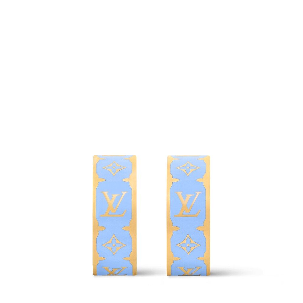 

Серьги с эмалью Nanogram Louis Vuitton, синий