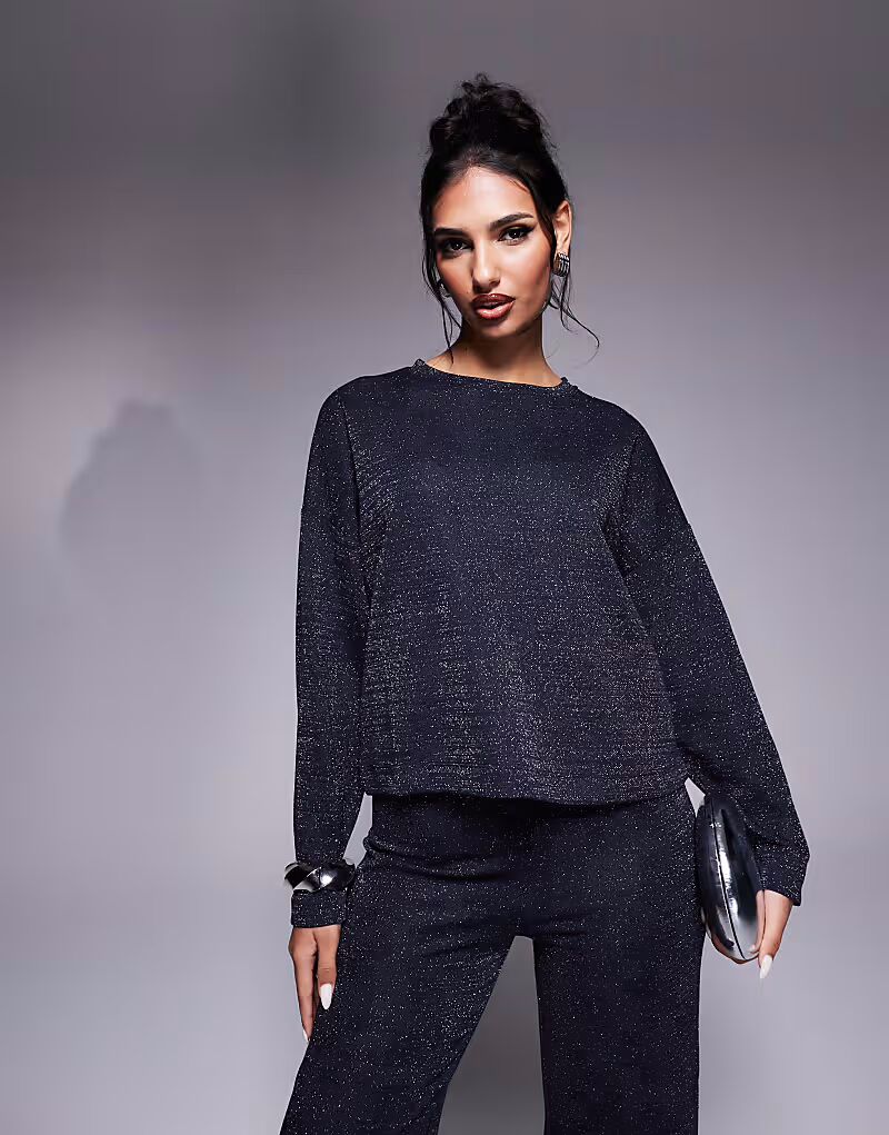 

Футболка свободного кроя River Island в цвете «тёмно-синий»
