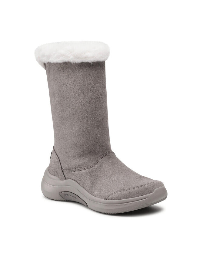 Сапоги женские Skechers On The Go Midtown зимние с мехом, серый — фото 2