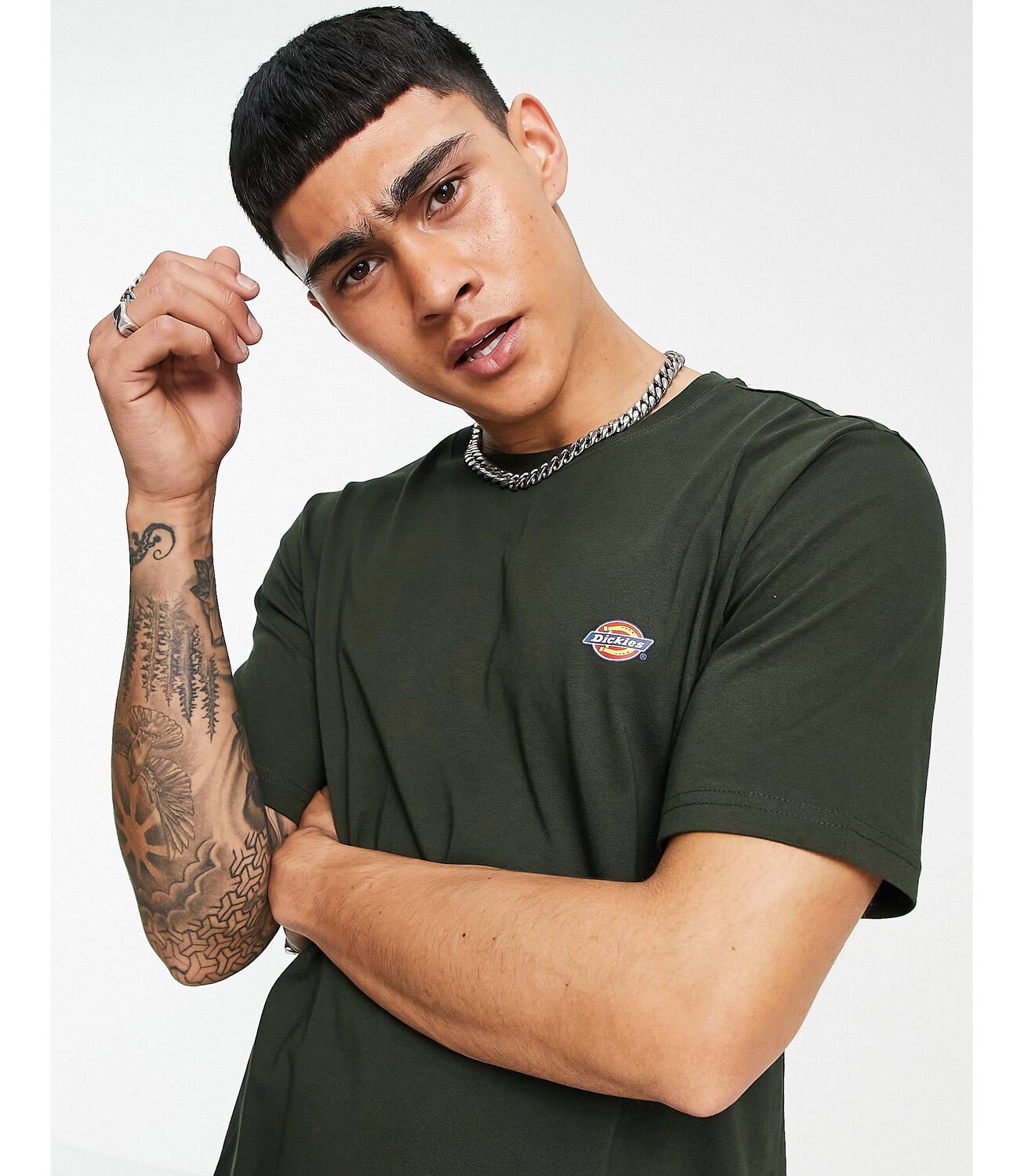 

Оливково-зеленая футболка с небольшим логотипом Dickies Mapleton, Зеленый, Оливково-зеленая футболка с небольшим логотипом Dickies Mapleton