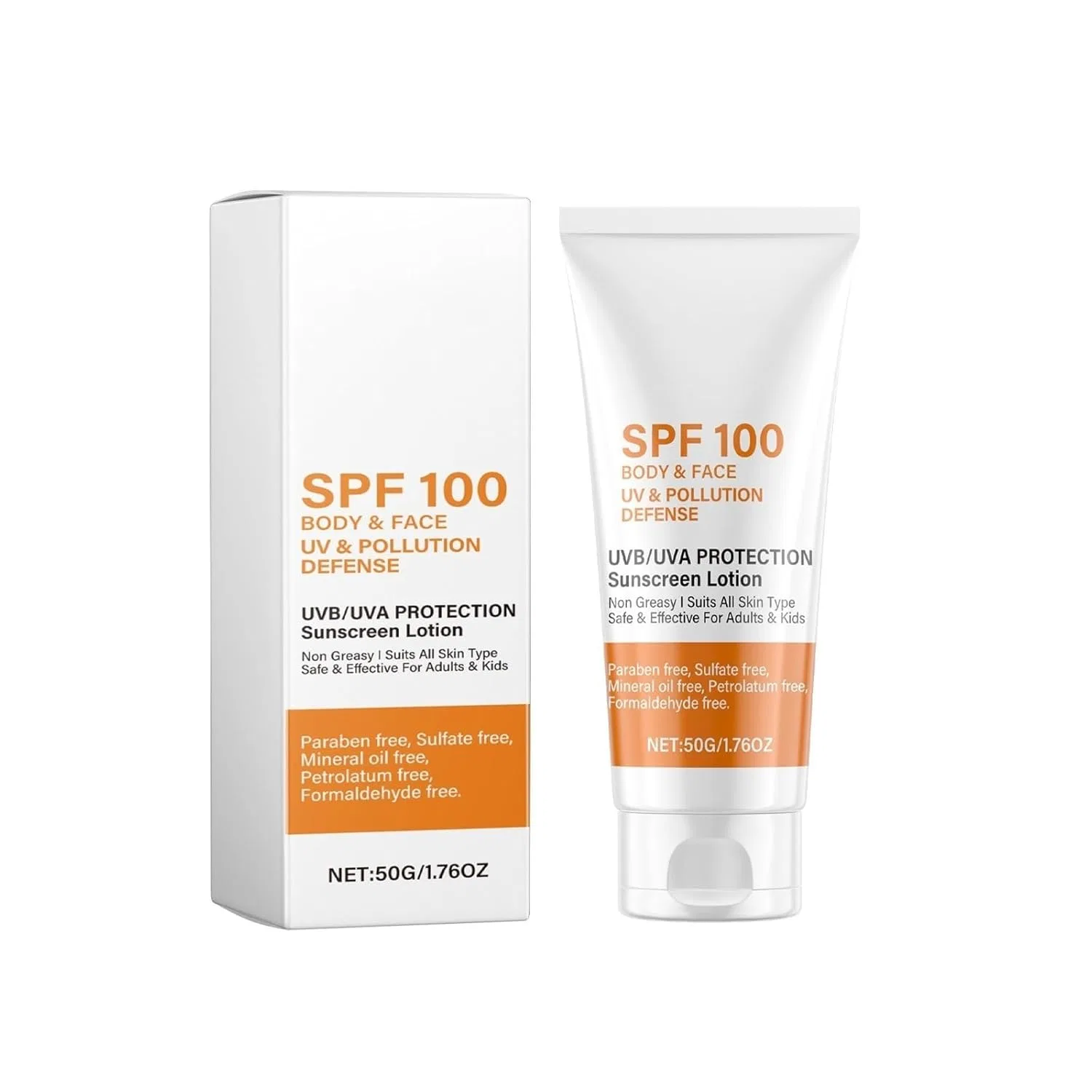 Солнцезащитный крем SPF 100 Bainuai, 1 Piece.