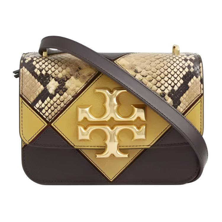 

Кожаная сумка Eleanor через плечо женская восковая желтая TORY BURCH