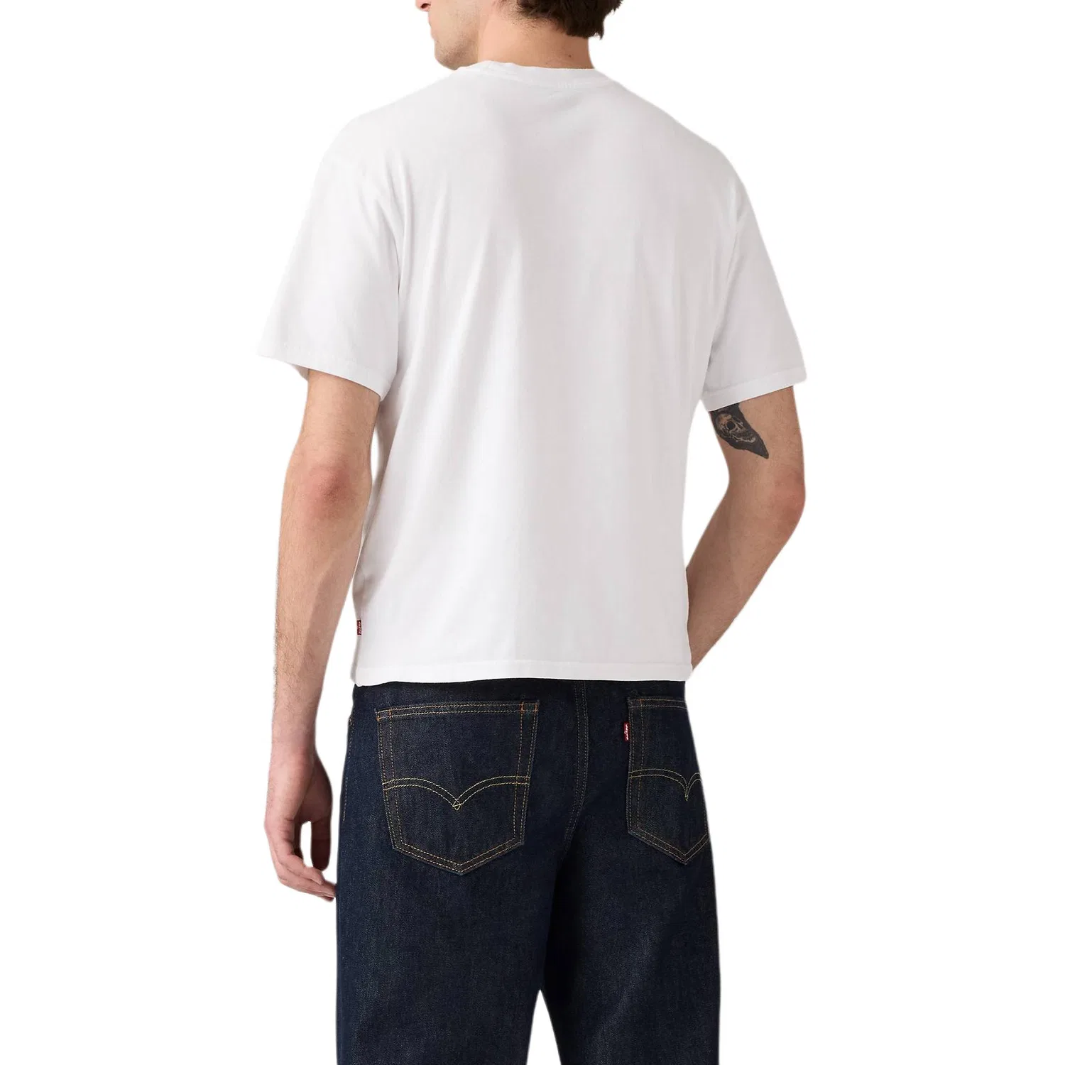 Футболка мужская bright white crew neck Levis — фото 3