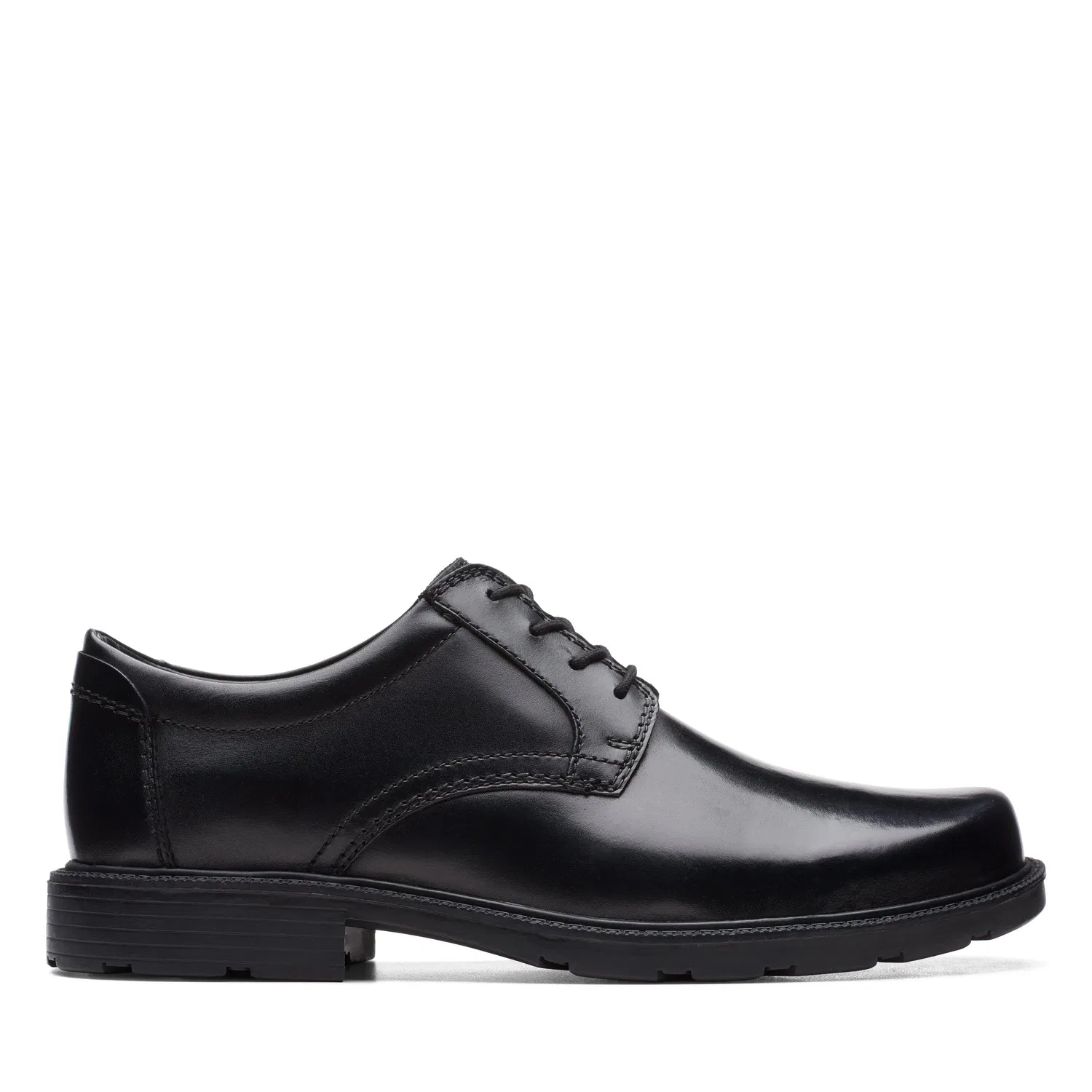 Дерби кожаные шнурованные Clarks, черный
