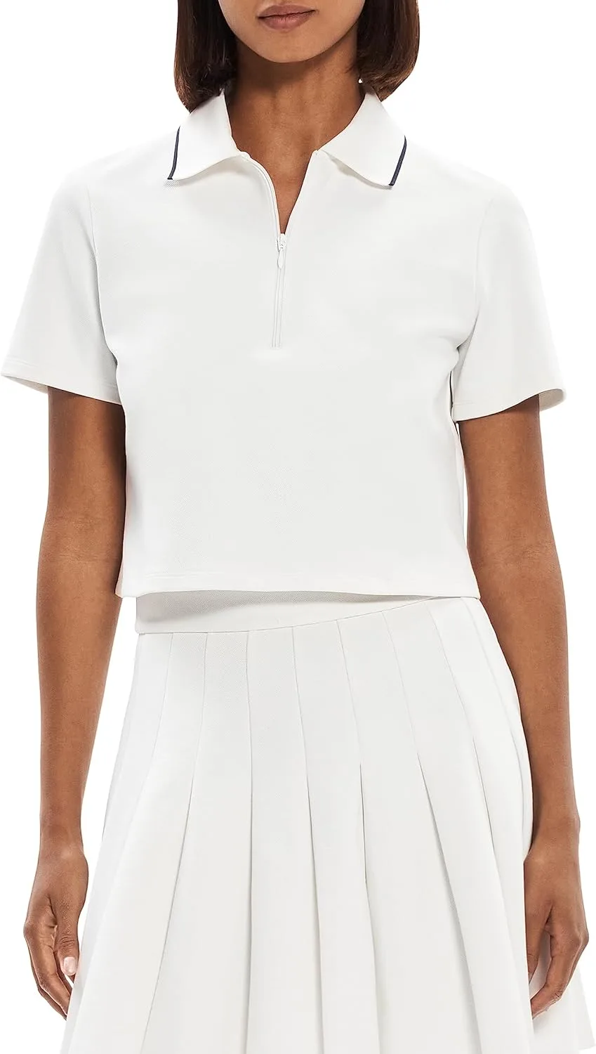 

Theory Women's Tennis Polo Zip Top