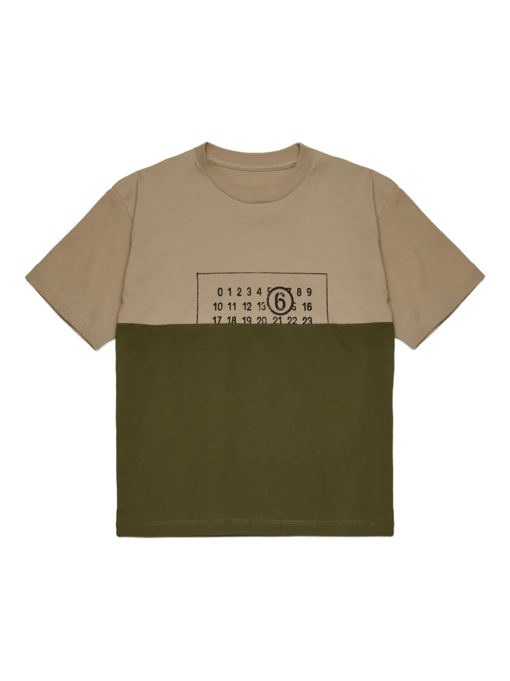 

Футболка с логотипом MM6 Maison Margiela Kids, нейтральный