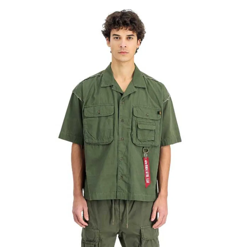 

Верхняя рубашка Alpha Industries Aloha Safari, зеленый