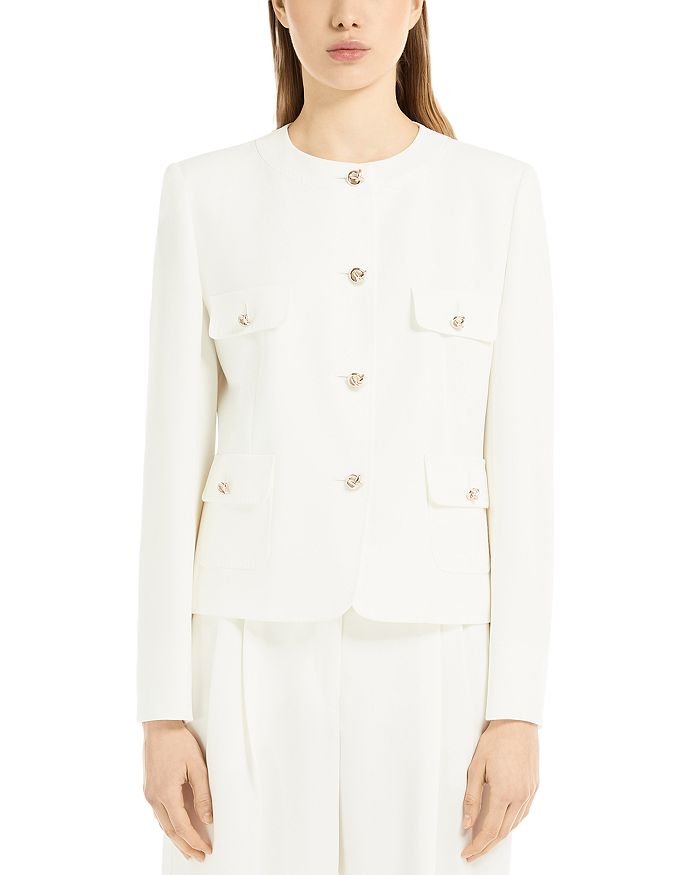 

Яна Короткий Жакет Max Mara Studio, белый