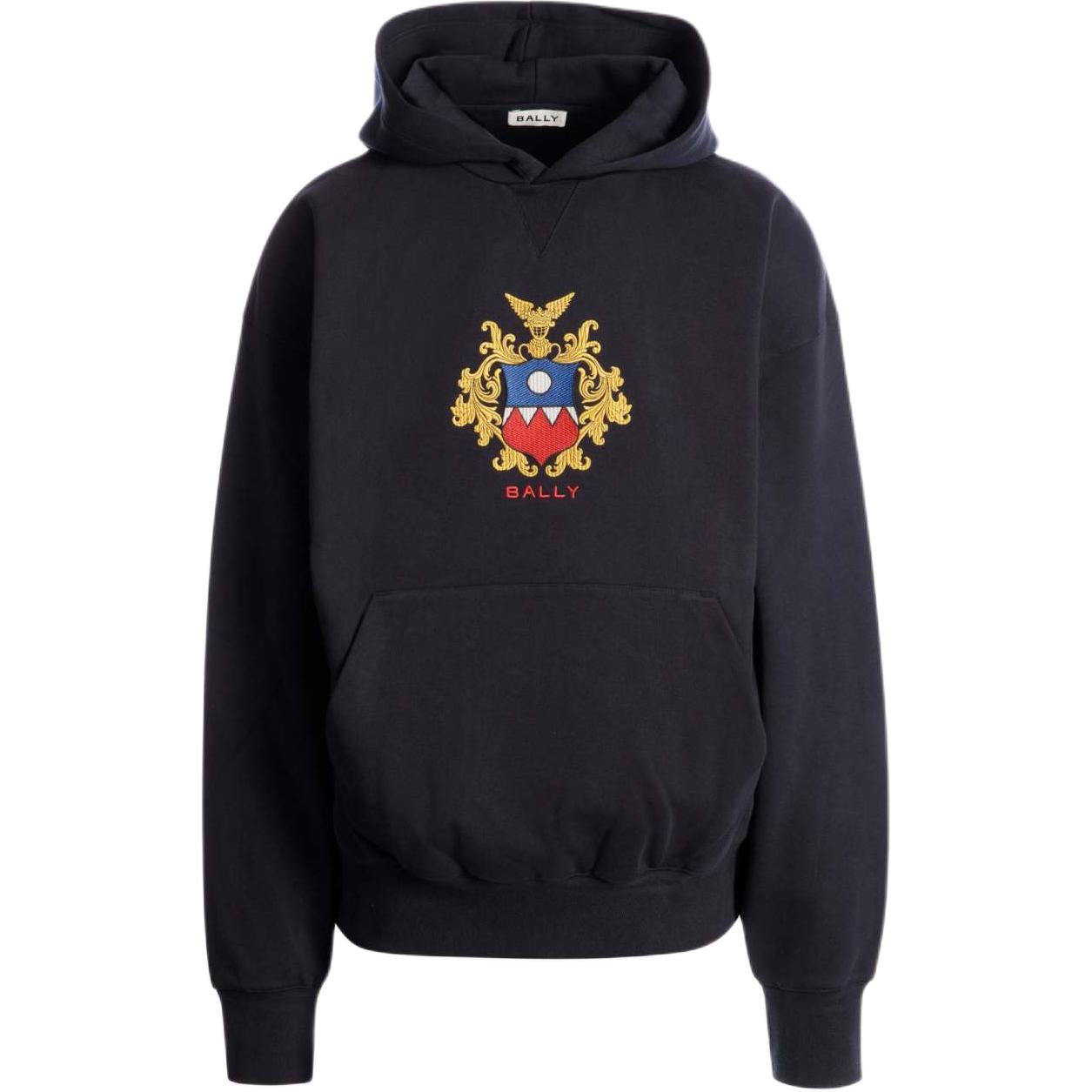 

Худи с вышитым логотипом BALLY, синий