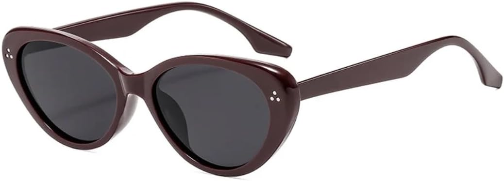 

Солнцезащитные очки с защитой от УФ-излучения UV400 | Панк-стиль "кошачий глаз" | Цветные линзы | Для женщин и мужчин | Для занятий спортом на открытом воздухе и вождения DSVIGF, Red-black