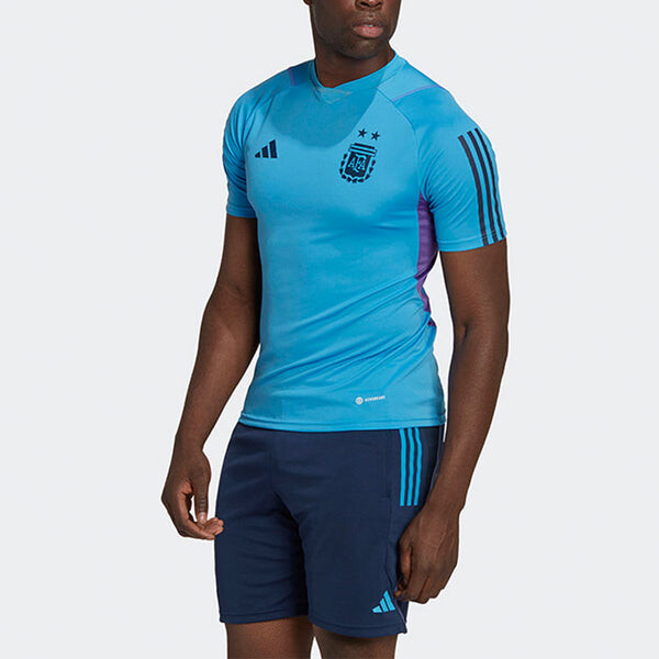 Футболка тренировочная майка аргентина тиро 23 Adidas, синий — фото 4