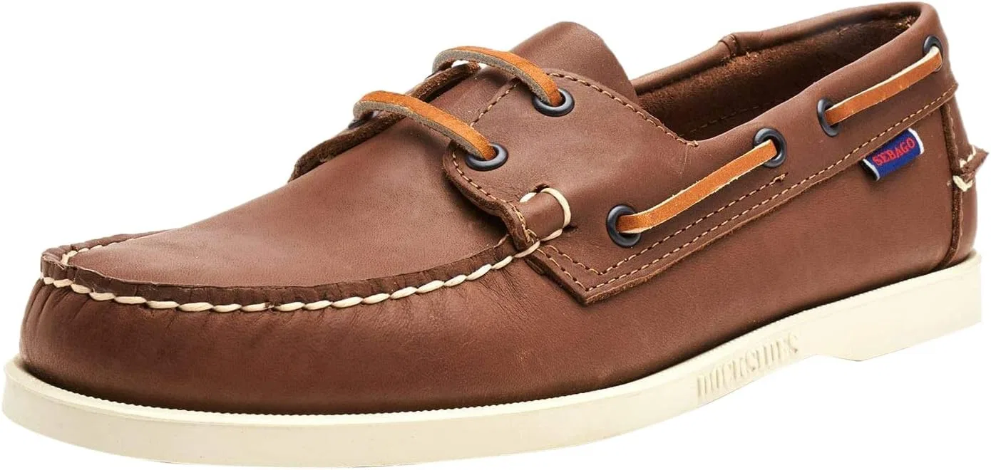 Лоферы Sebago 7000H00-901, натуральная кожа, темно-коричневые, мужские