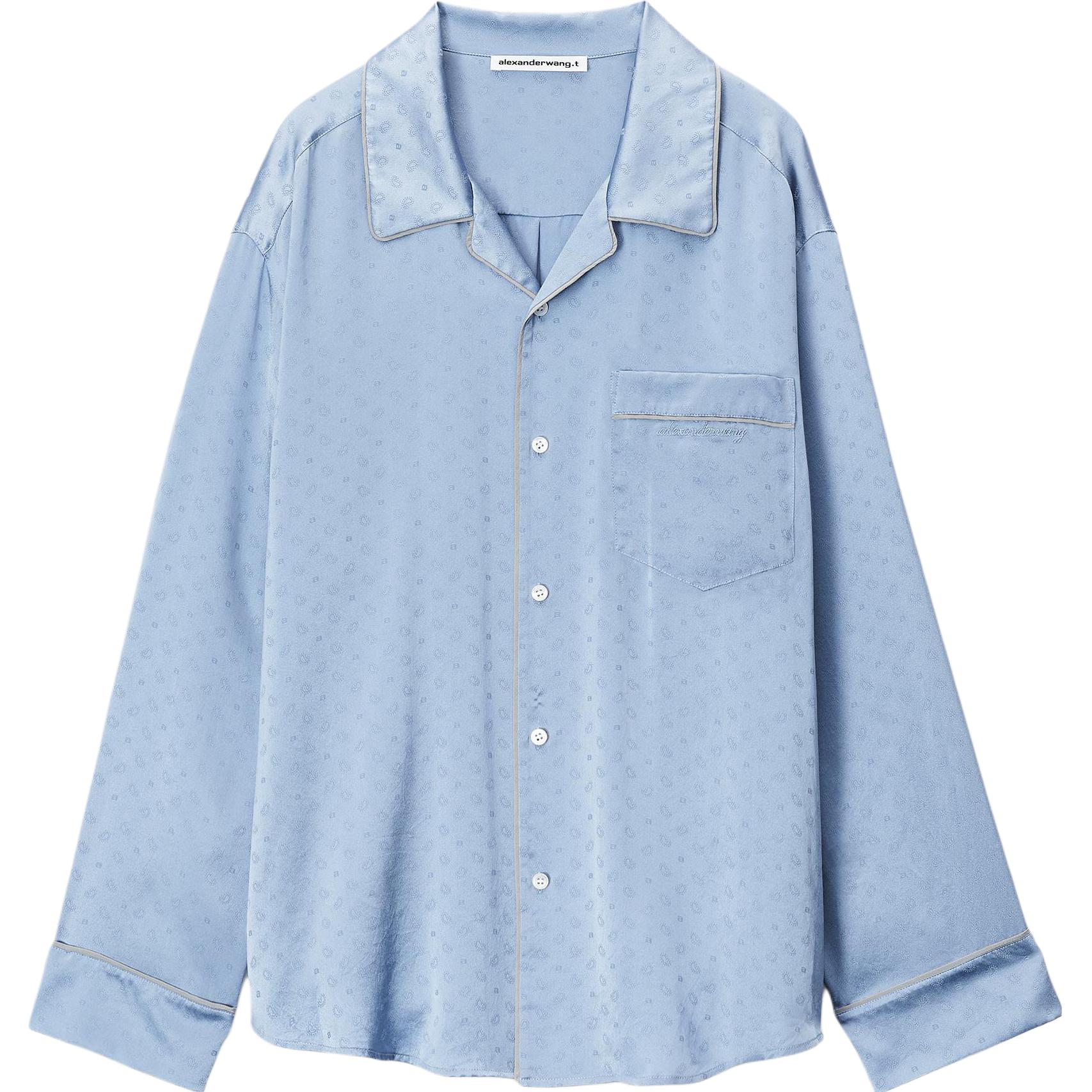 

Александр Ванг, Голубая рубашка с длинными рукавами на пуговицах