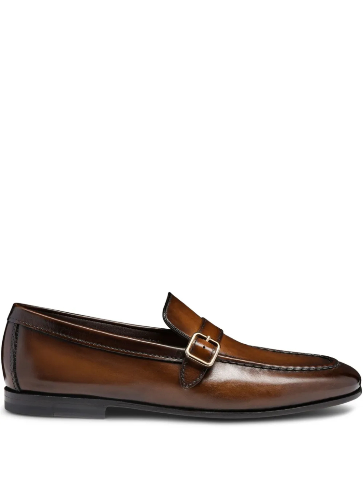 

Лоферы с пряжкой Santoni, коричневый
