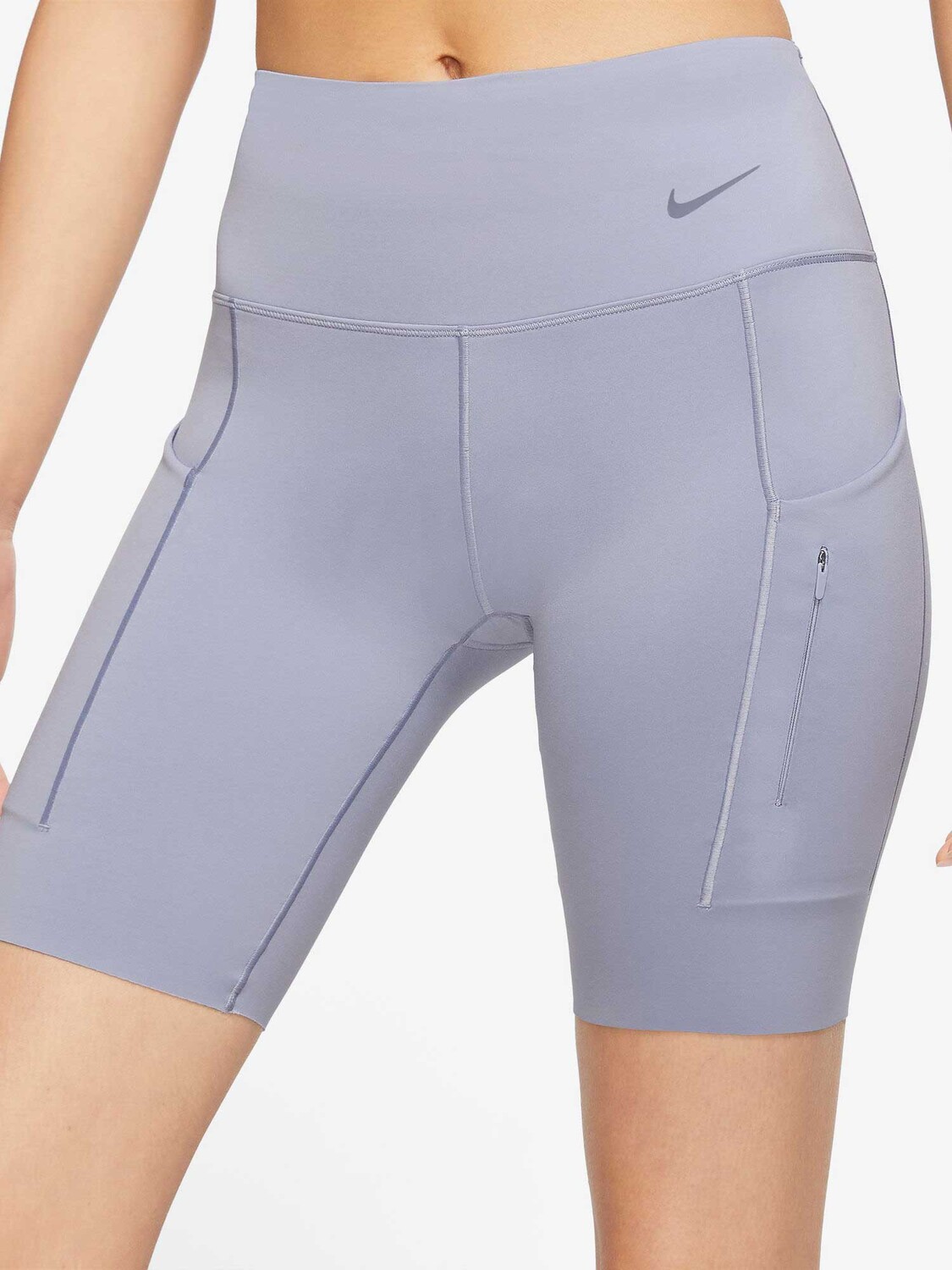 

Тайтсы Nike W NK DF GO MR 8IN SHORT, фиолетовый