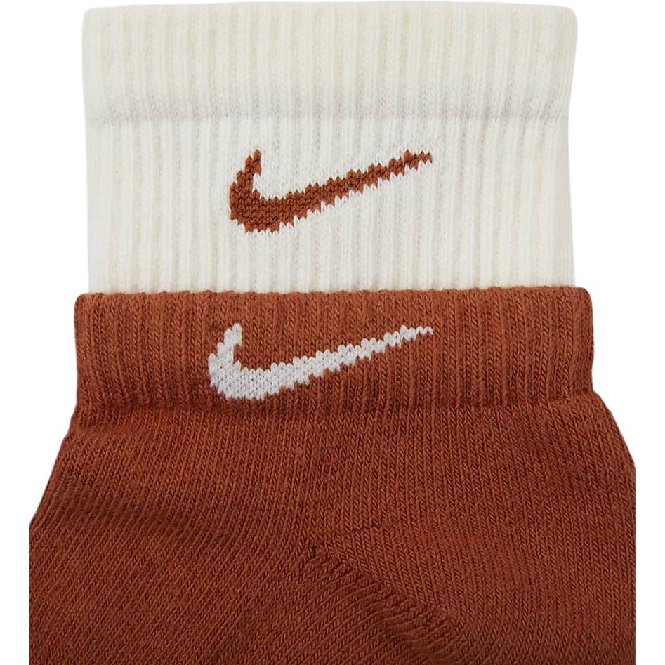 Носки Unisex 1 пара красновато-коричневый/красновато-коричневый/Sail White Nike, 1 Pack (темно-коричневый/темно-коричневый/Sail белый) — фото 3