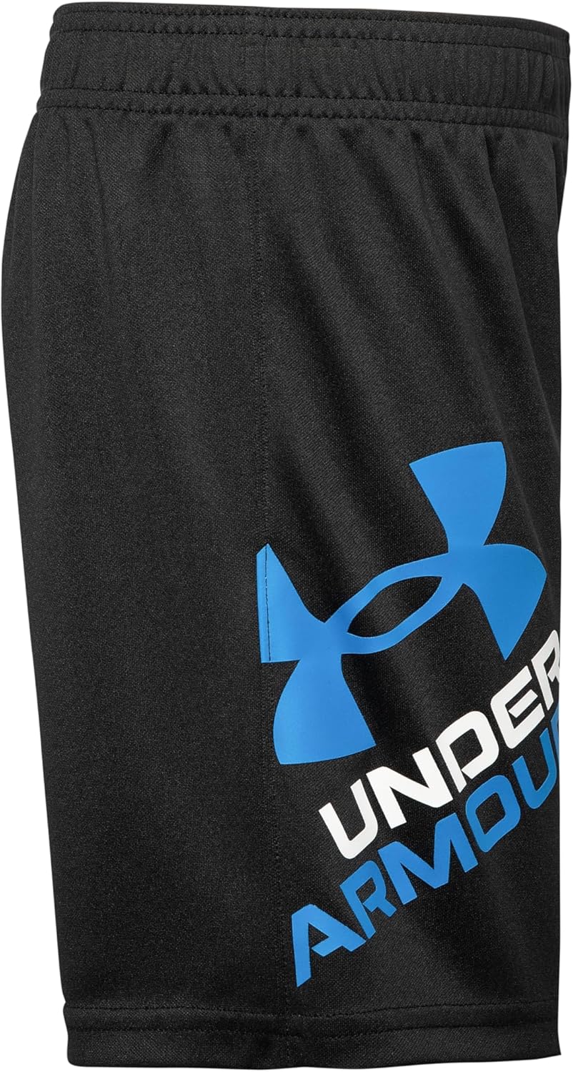 Детские шорты Under Armour Prototype, эластичный пояс, мягкие и удобные., Black S21 — фото 2
