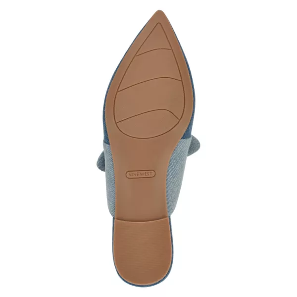Туфли Bowin с заостренным носком без застежки Nine West, цвет blue denim — фото 3