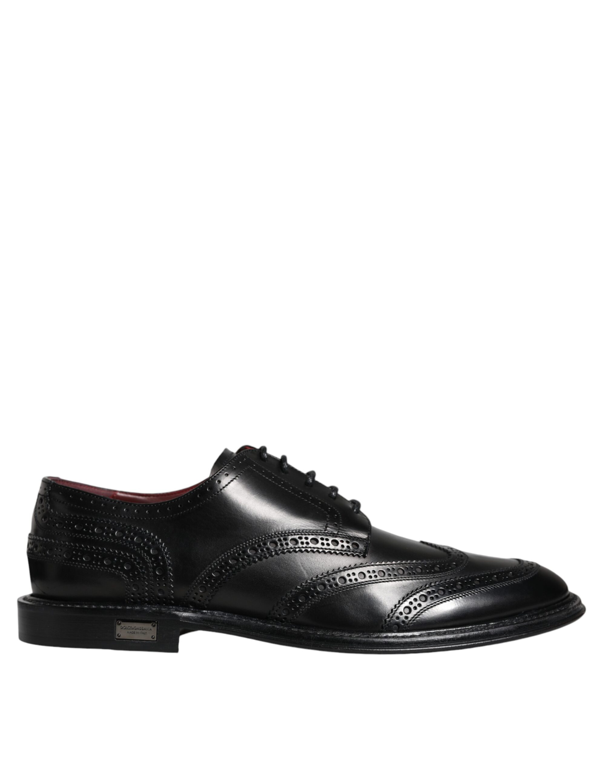 

Черные кожаные туфли Oxford Wingtip для официальных мероприятий Dolce & Gabbana