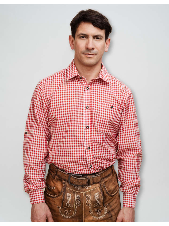 

традиционная рубашка красного цвета Hofglanz