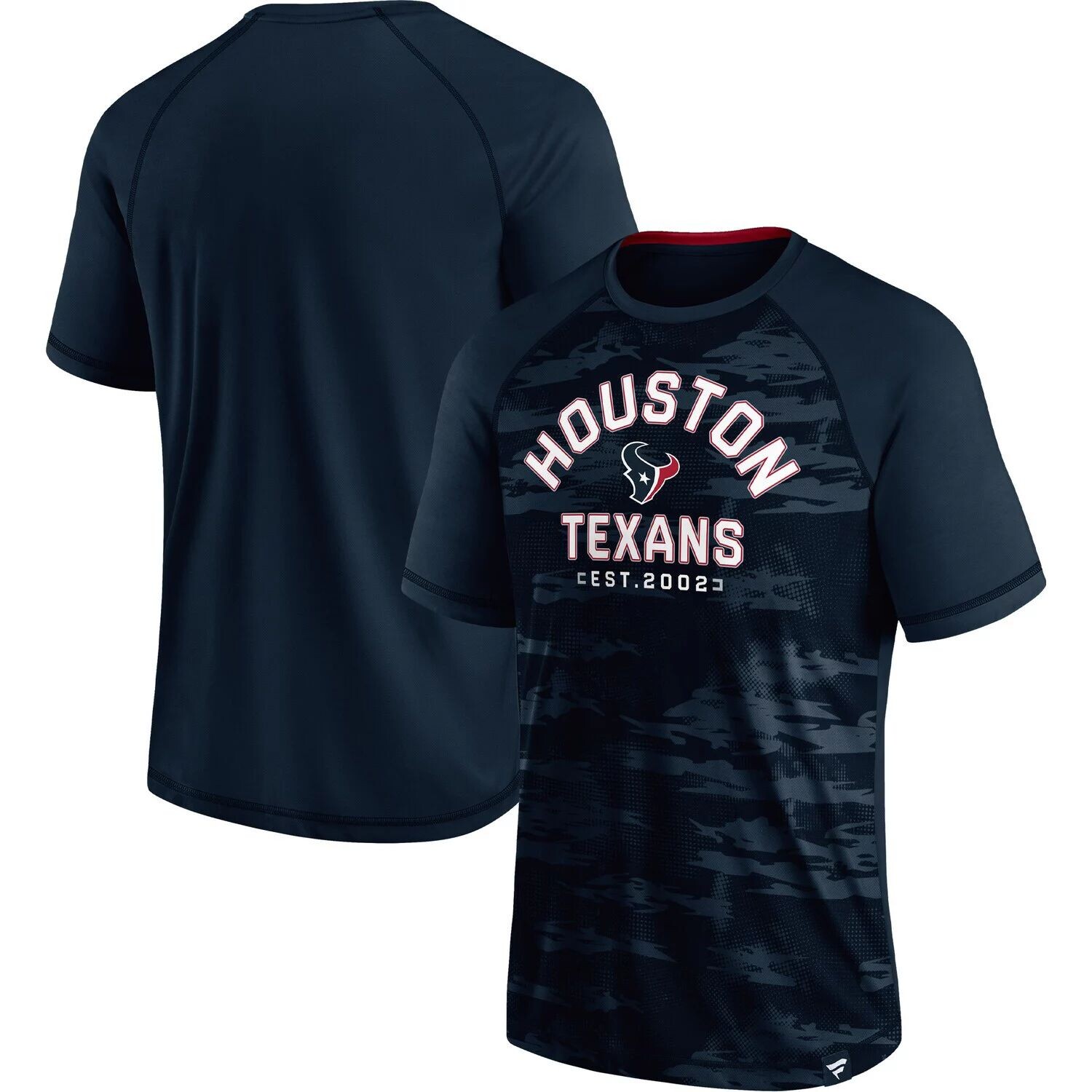 

Мужская темно-синяя футболка с логотипом Houston Texans Hail Mary реглан Fanatics, Синий, Мужская темно-синяя футболка с логотипом Houston Texans Hail Mary реглан Fanatics
