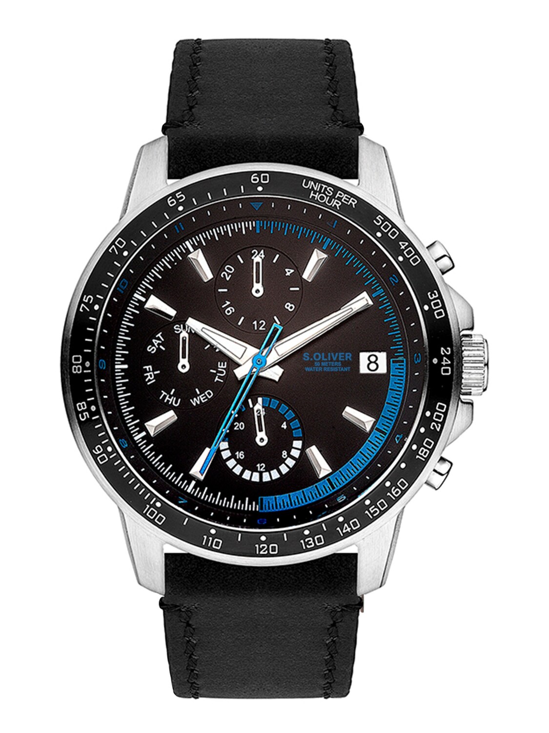 

s.Oliver Аналоговые часы в черном цвете