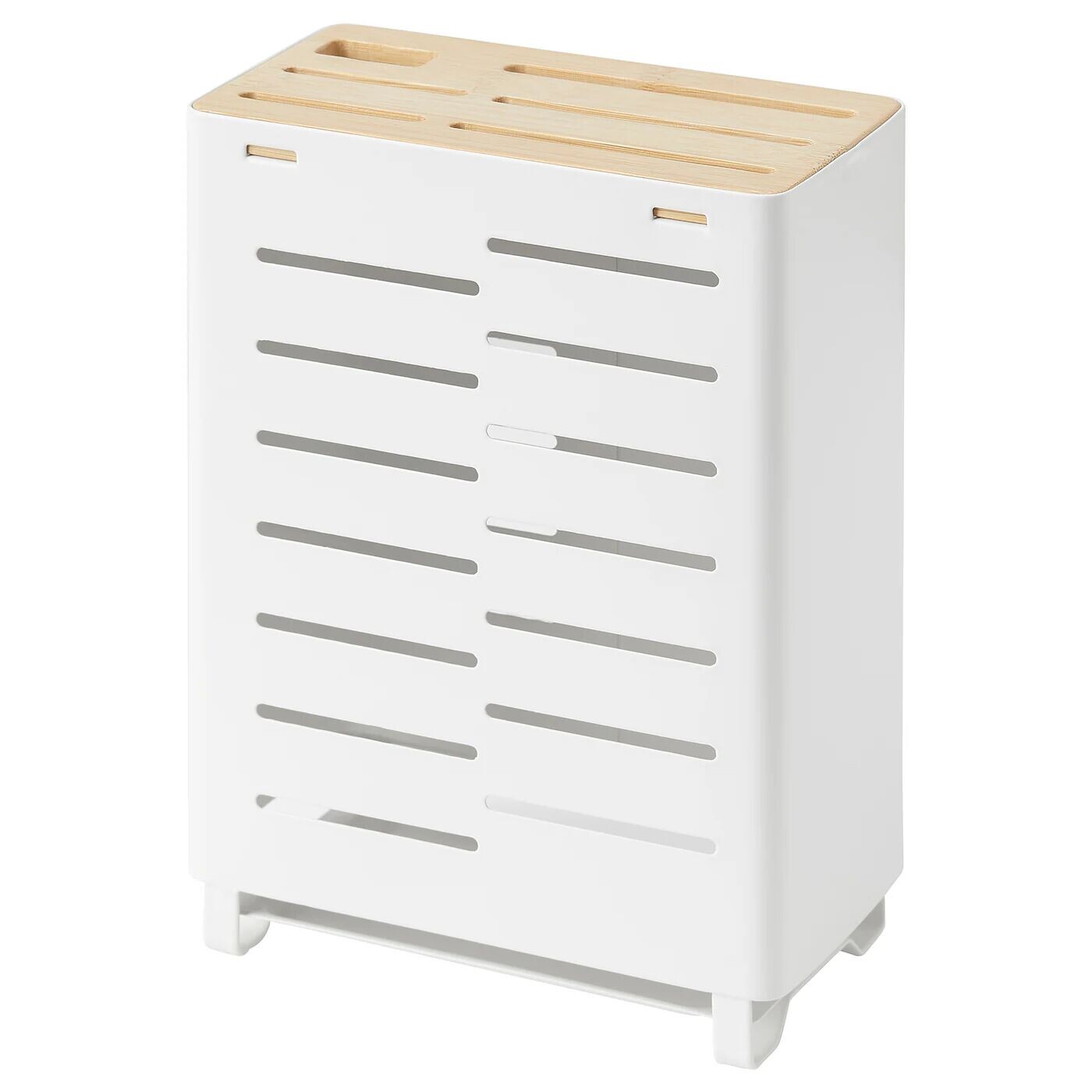 

Блок ножей, бамбук/белый, 23 см, AVSTEG IKEA