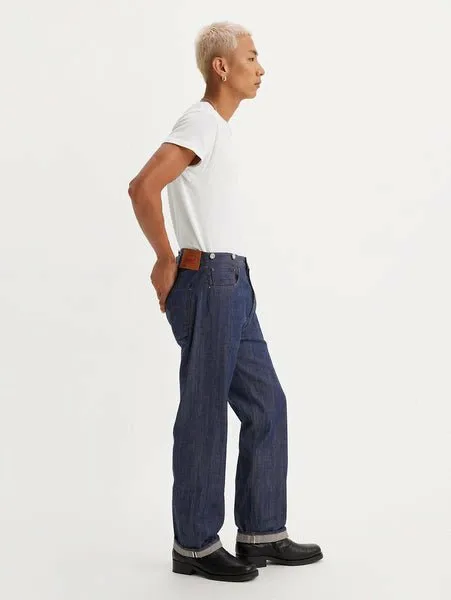 Винтажные джинсы LEVI'S 1890 501 ORIGINAL, темно-синего цвета, плотные Levi's, Dark Indigo - Flat Finish — фото 3