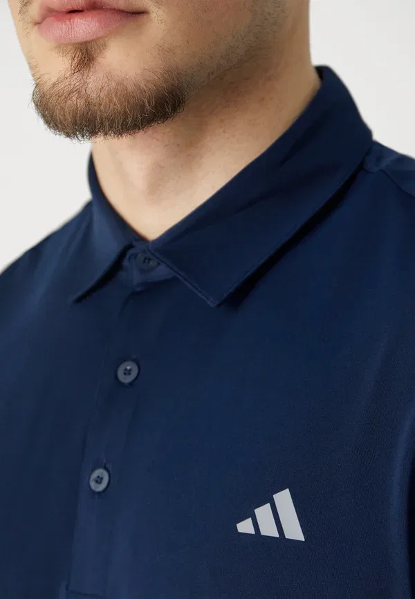 Мужская рубашка-поло ultimate365 solid, Adidas Golf, тёмно-синий — фото 4