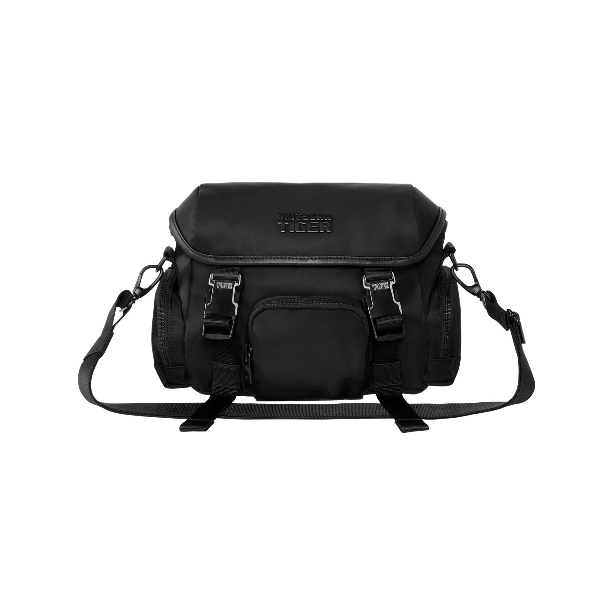 

Onitsuka Tiger Средняя унисекс кроссбоди-сумка из полиамида черного цвета