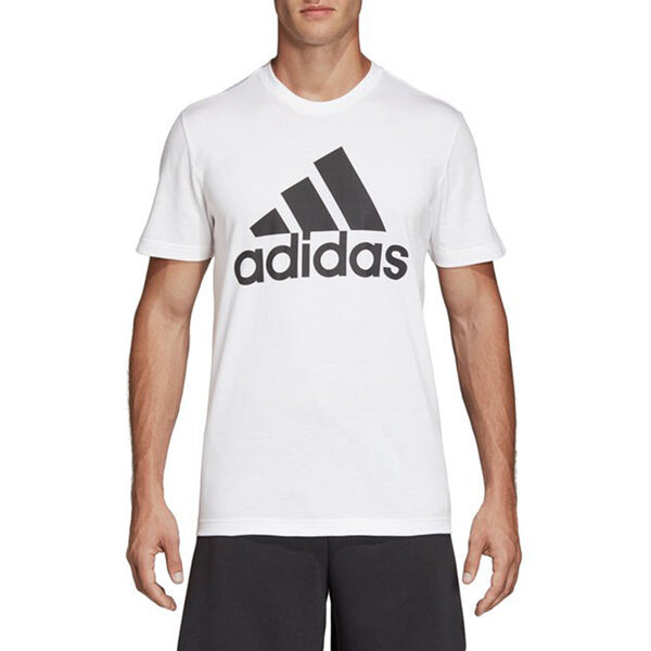 Футболка классические с логотипом напечатанные мужские Adidas, белый — фото 3