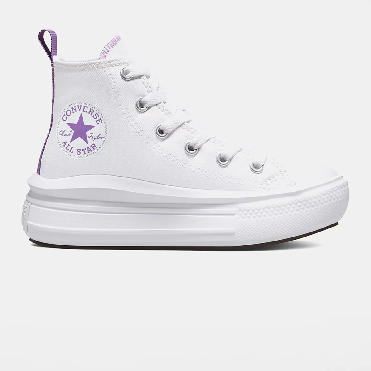 

Chuck Taylor All Star Move Converse детские повседневные кроссовки, белый