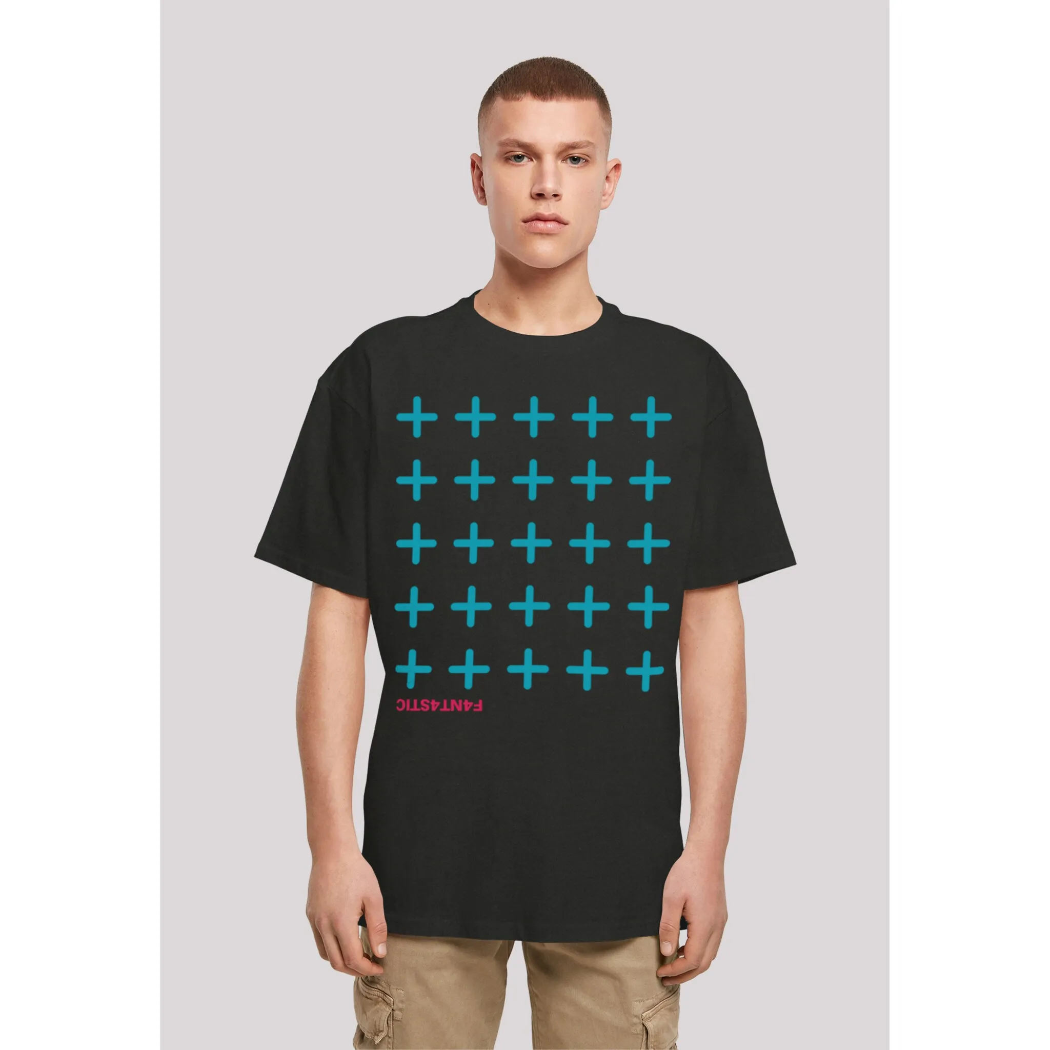 

F4NT4STIC Футболка "Crosses Blue", принт, черный