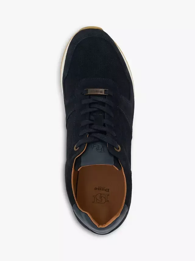 Кроссовки Trilogy Suede Runner Dune London, Navy — фото 4