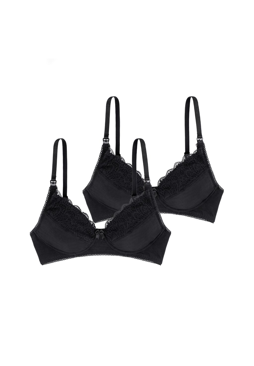 

Треугольный бюстгальтер PEARL NURSING PACK OF 2 DORINA, черный