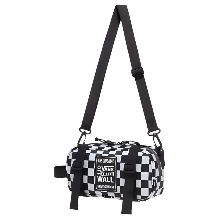 

Vans Полиэстеровый наплечный рюкзак унисекс чёрно-белый, Black & White