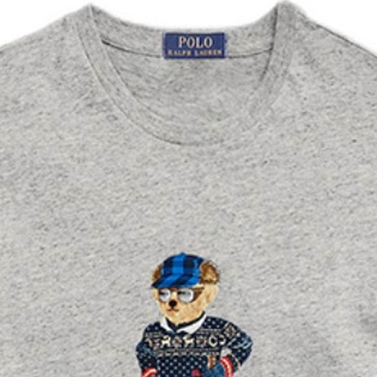 Лонгслив Polo Ralph Lauren Ski Bear, серый — фото 3