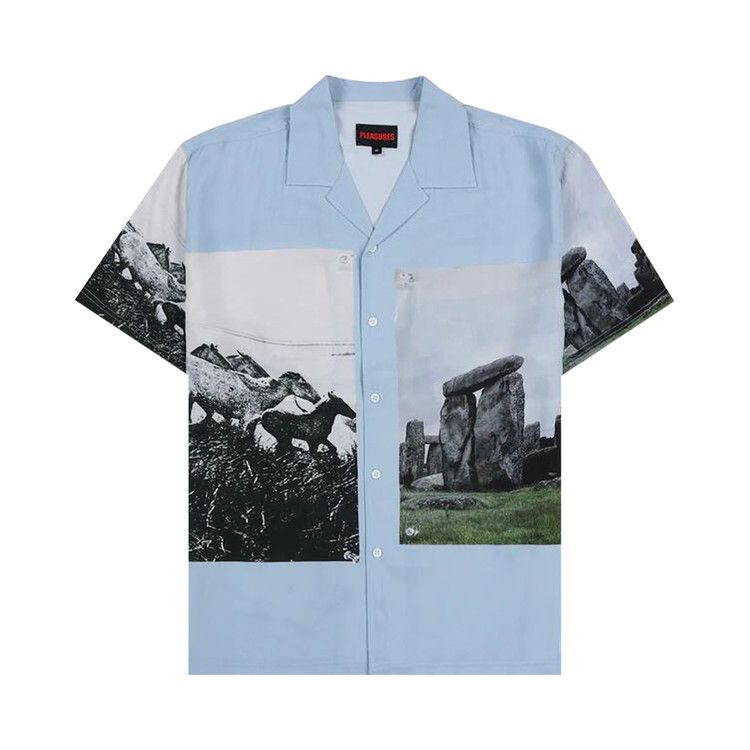 

Топ Pleasures Stone Horse Button Down, Powder Blue