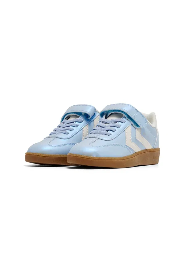 Кроссовки Hummel Vm78 cph metallic jr walking trainers, цвет небесный — фото 2