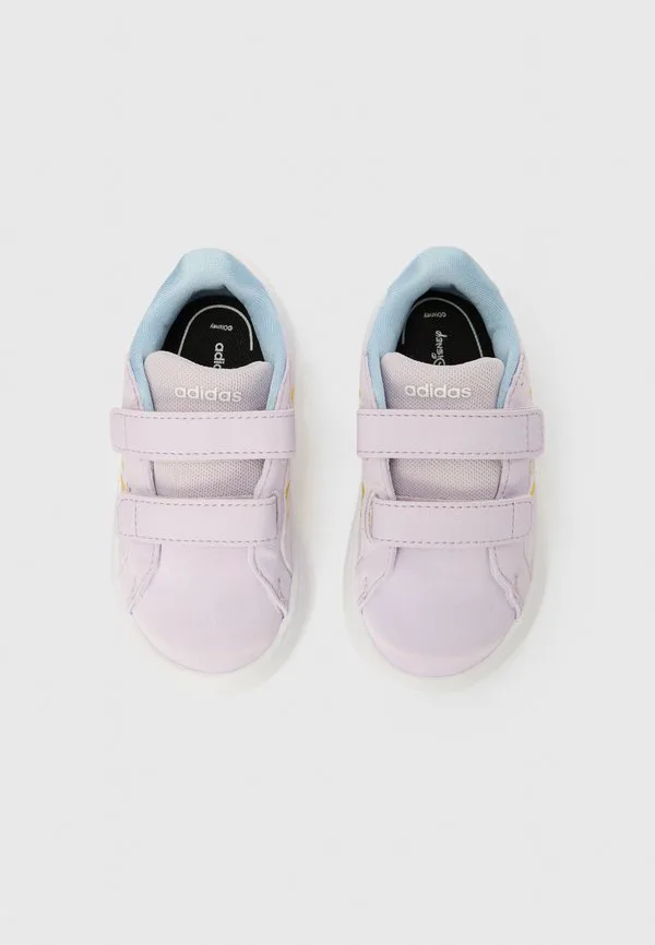Кроссовки grand court elsa унисекс для тренировок Adidas Performance, Ice Lavender/Gold-Coloured/Glow Blue — фото 4