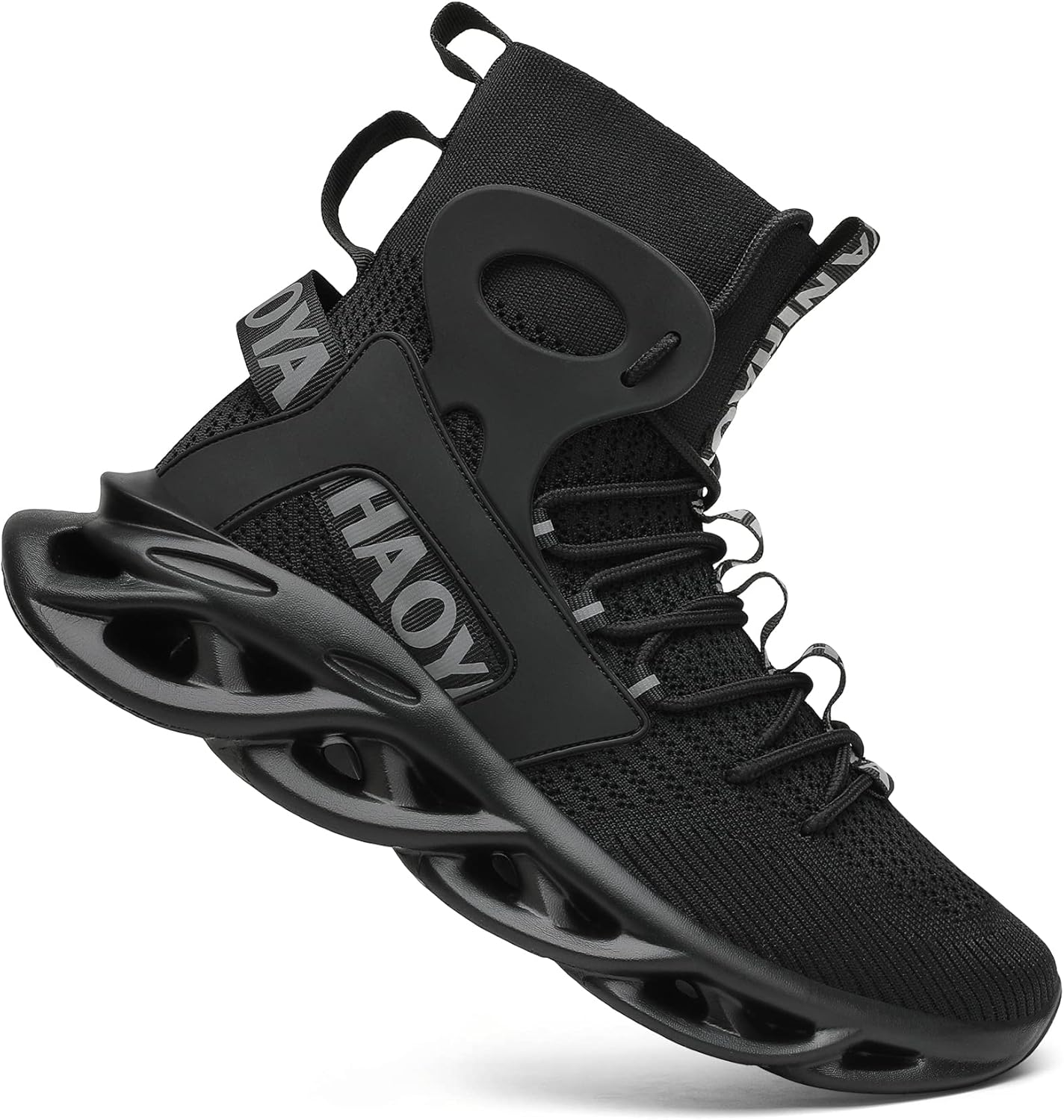 

Кроссовки Nihaoya для мужчин, для спортивной ходьбы, бега и тенниса, модные сникерсы, черный