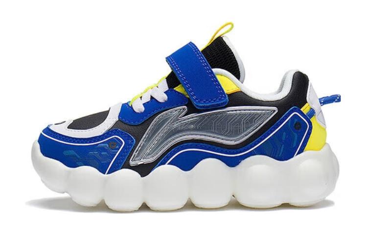 

LINING YOUNG Амортизация, износостойкие низкие детские повседневные кроссовки Blue Black Kids'