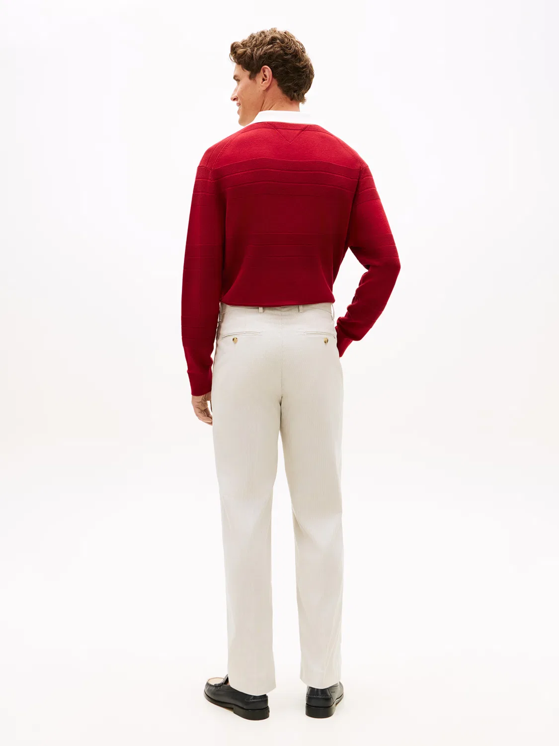 Обычные плиссированные брюки Tommy Hilfiger, Ecru/Dark Beige — фото 4