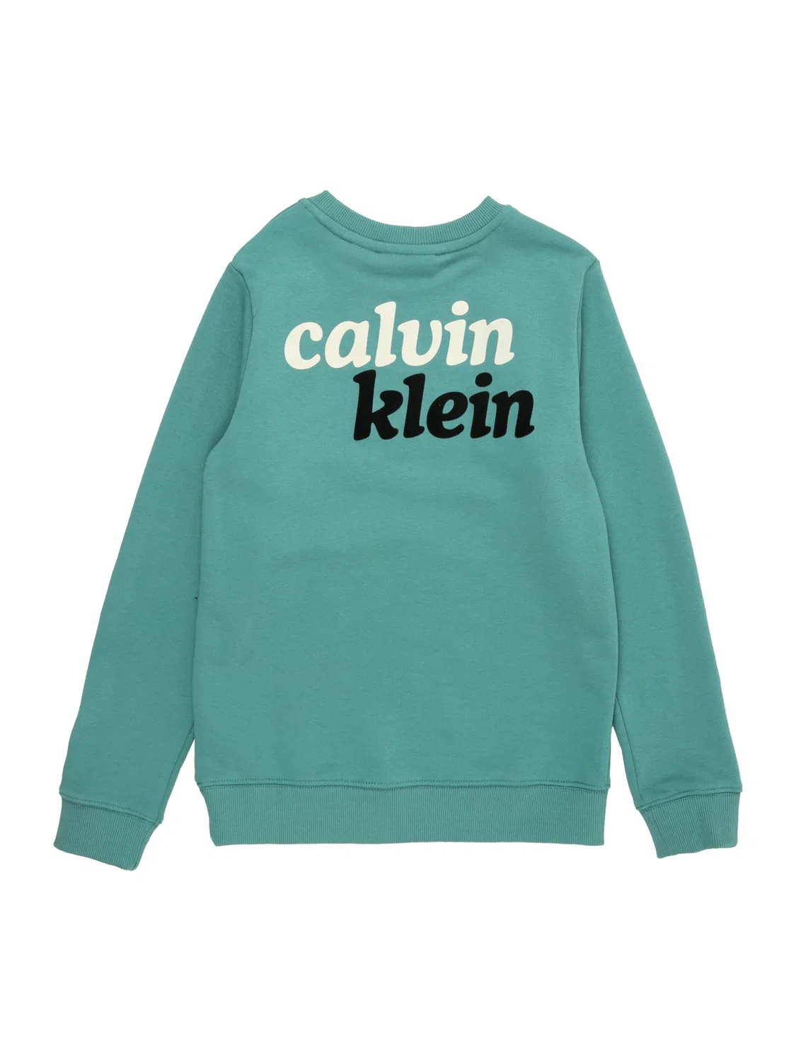 Свитшот Calvin Klein Jeans SEASONAL изумрудного цвета — фото 2