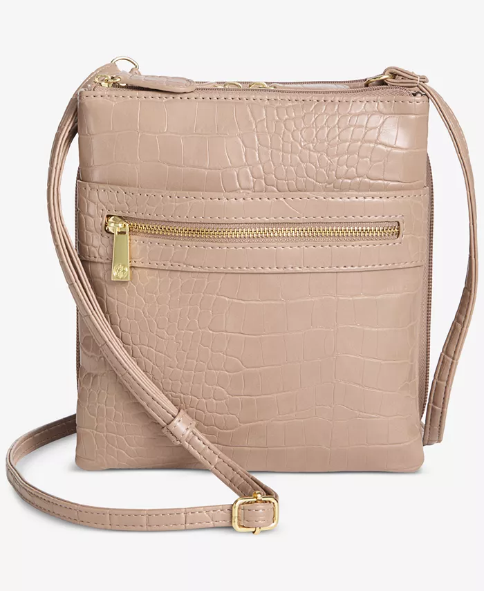 

Маленькая поясная сумка Croc Dasher Giani Bernini, коричневый/бежевый