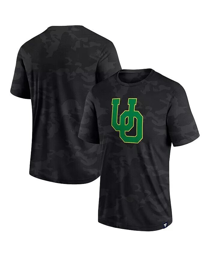 

Мужская черная футболка с камуфляжным логотипом Oregon Ducks Fanatics
