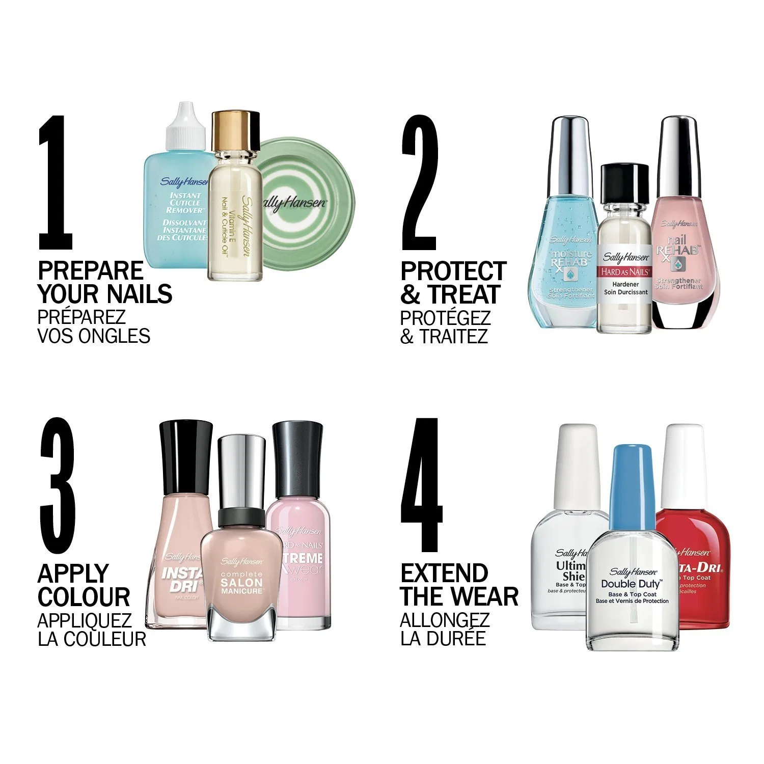 Верхнее покрытие для ногтей Sally Hansen Insta-Dri Anti Chip Top Coat, 13.3 мл (2 шт.) Sally Hansen — фото 3