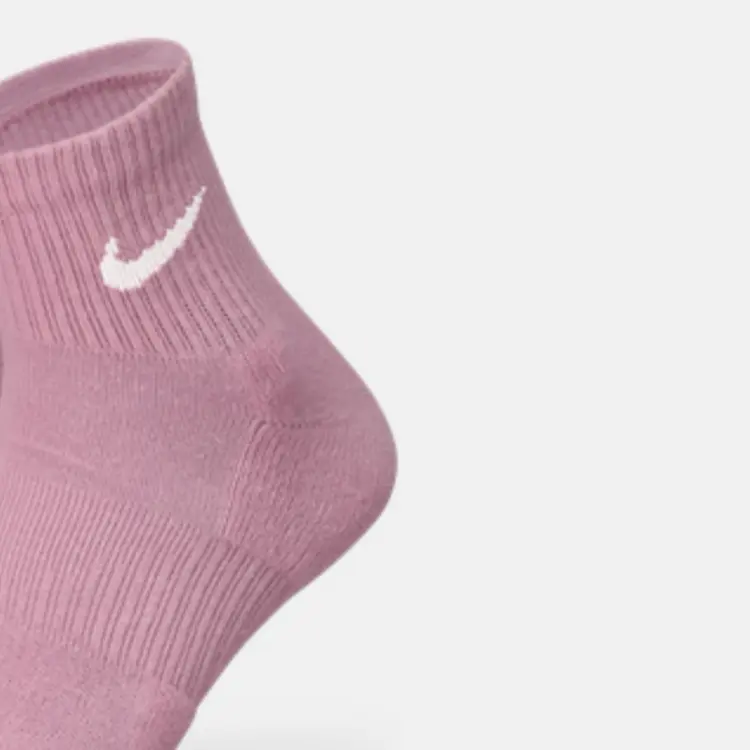 Dri Fit Everyday Plus носки Unisex 3 пары Nike, розовый/белый/коричневый — фото 4