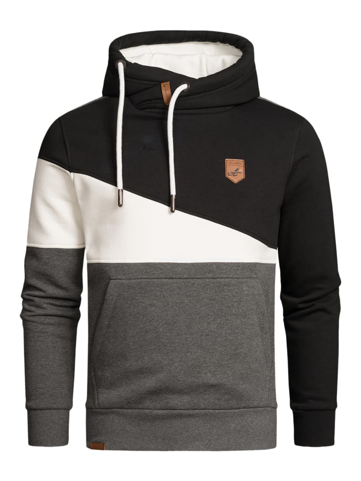 

Толстовка с капюшоном и цветными блоками A&S черного цвета Humy