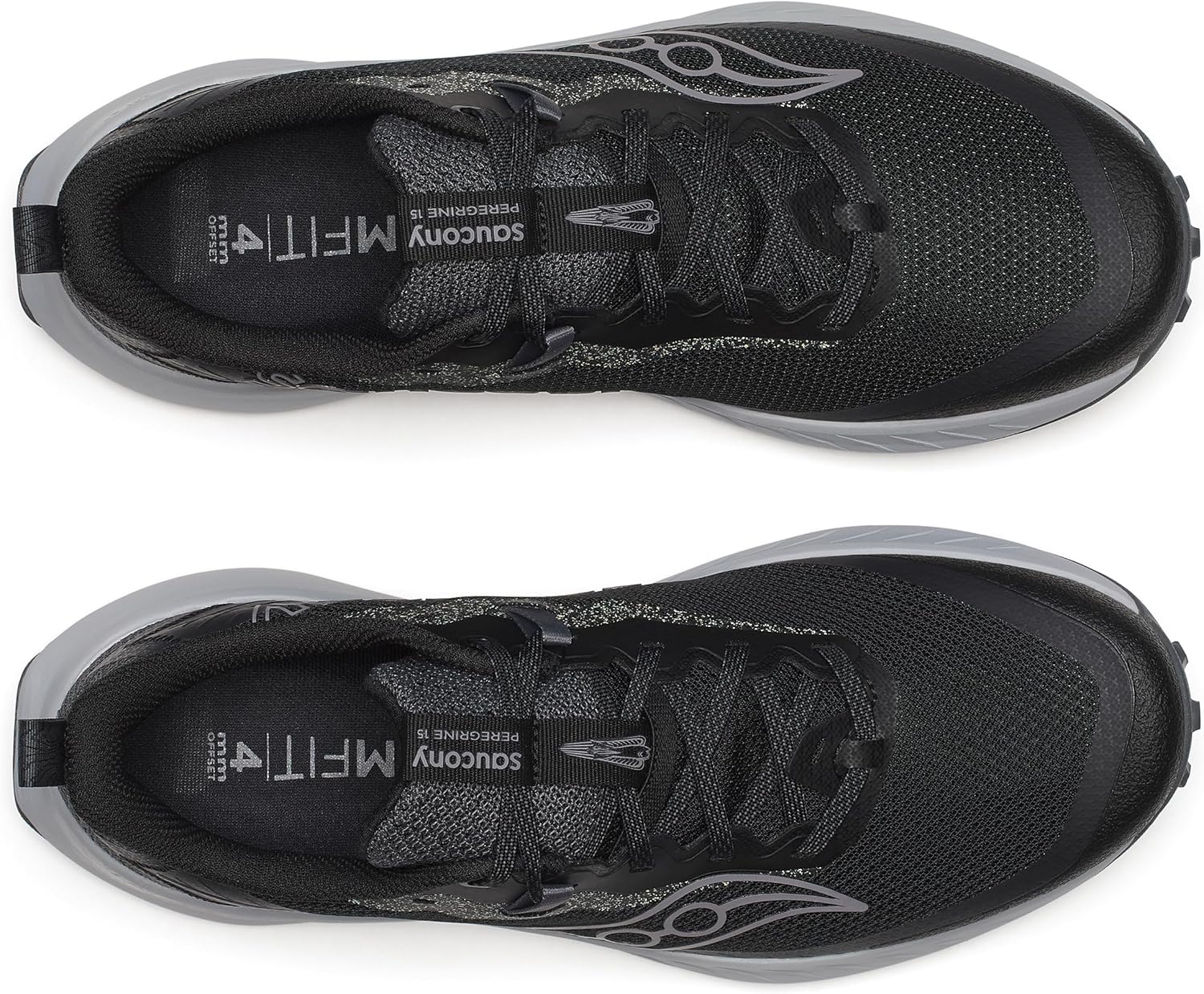Мужские кроссовки для трейлового бега Saucony Peregrine 15, черный — фото 4